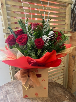 Christmas Red Roses