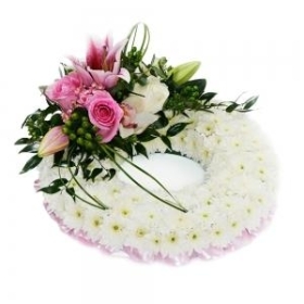 Pink & White Wreath