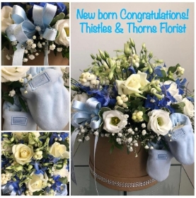 Baby Hatbox PINK OR BLUE