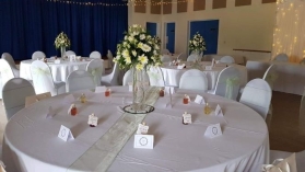 Wedding table arrangements