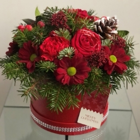Happy Christmas Hatbox